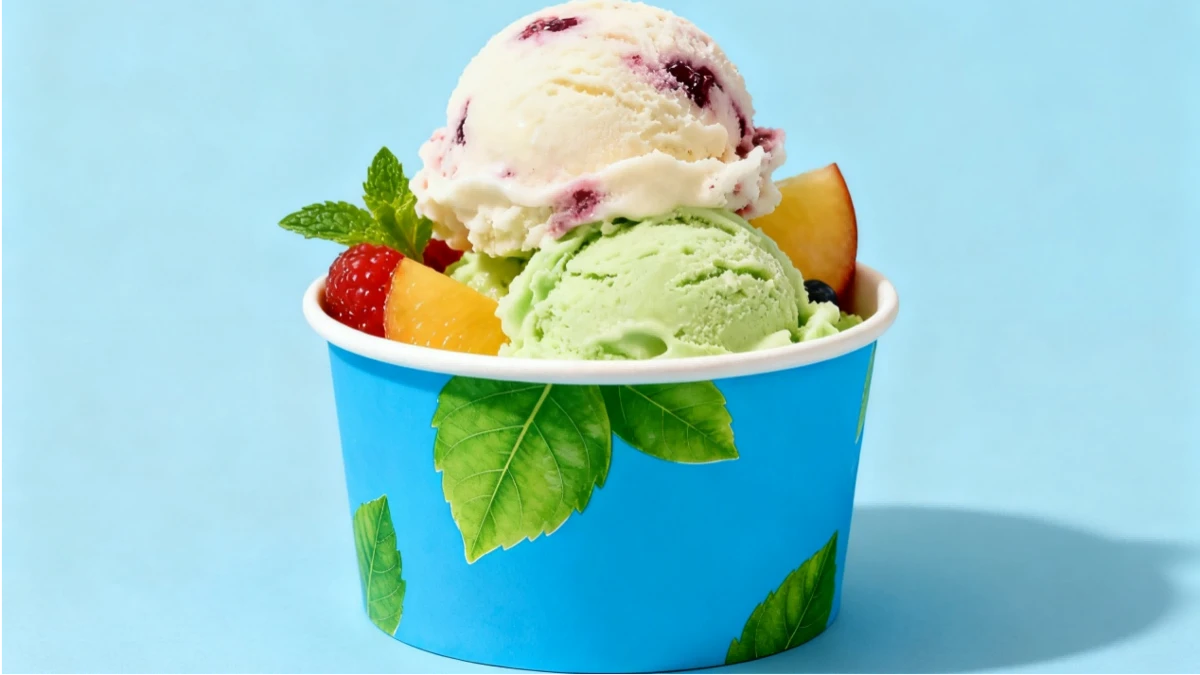 Ice cream paper cups with design 2 Ice cream paper cups with design 2